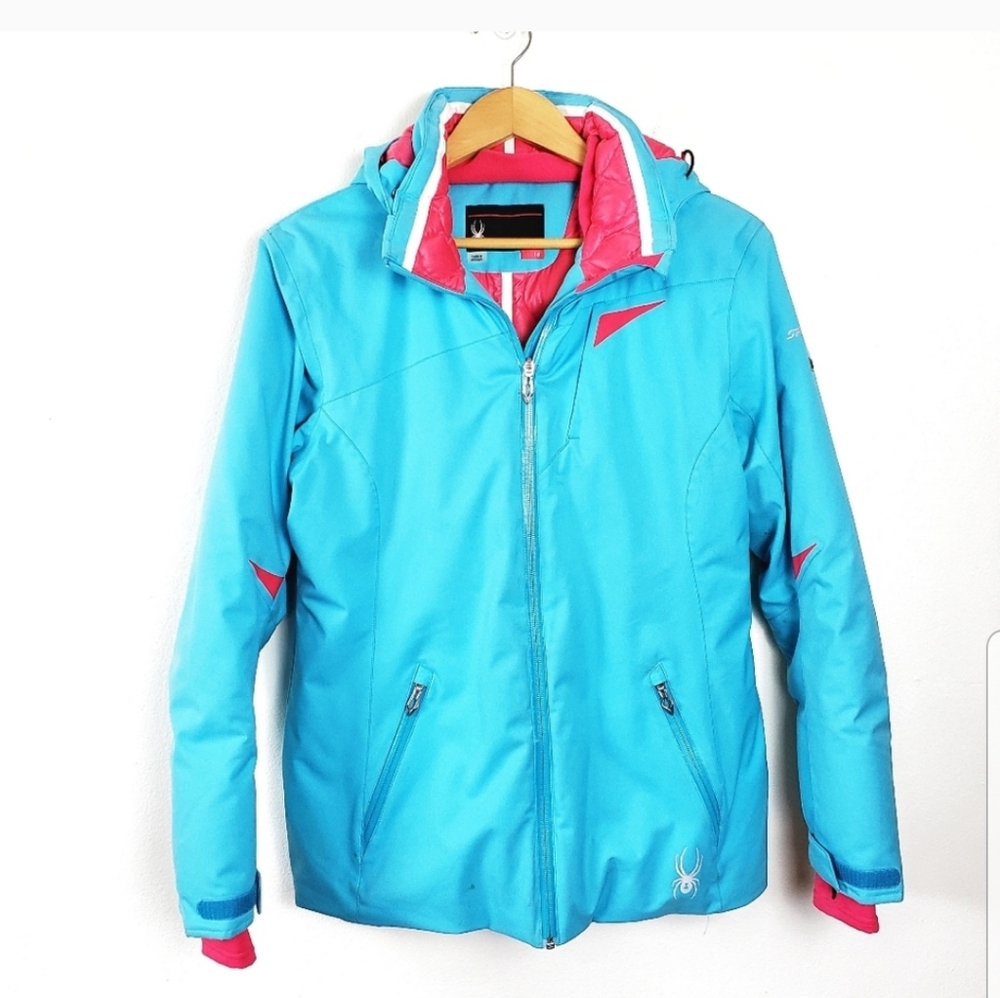SPYDER  Blue Winter PufferCoat Jacket LADIES Sz 10